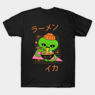 Japanese ramen kawaii noodles octopus T-Shirt